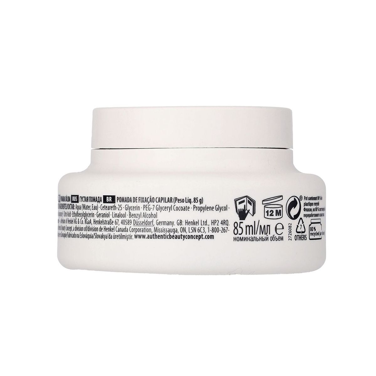 AUTHENTIC BEAUTY CONCEPT - Crema para Peinar Authentic Beauty Concept Styling Fijación 85 ml