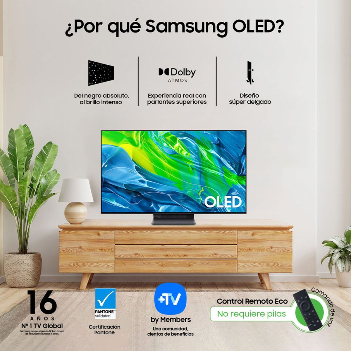 SAMSUNG - Televisor Samsung 55 pulgadas OLED 4K Ultra HD Smart TV