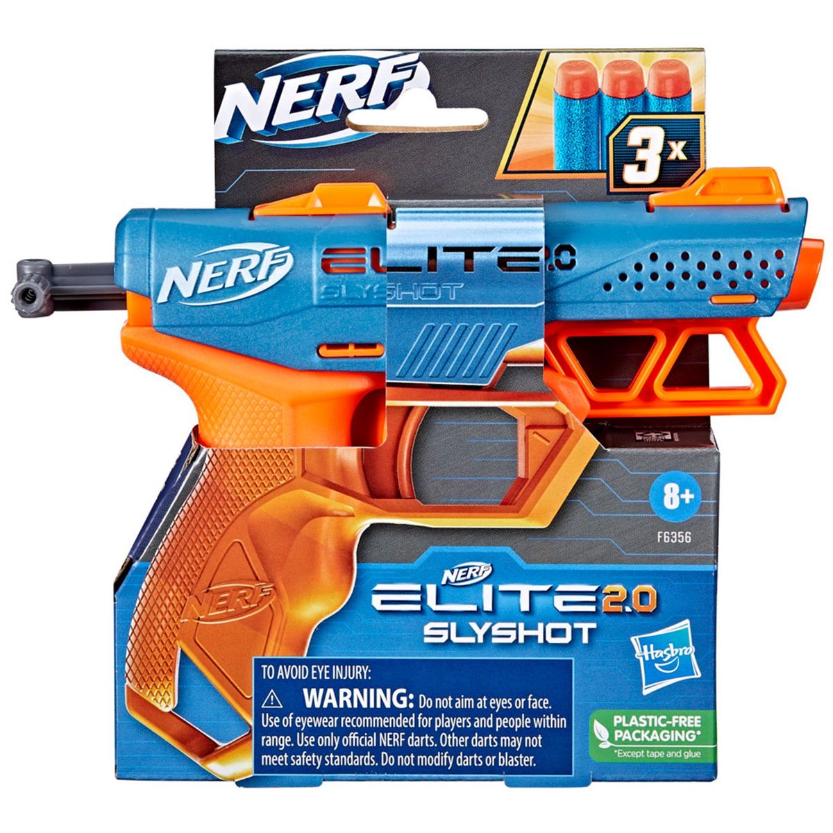 NERF - Lanzador Nerf Elite 2.0 Slyshot, incluye (Lanzador y 3 dardos). A partir de 8 años.