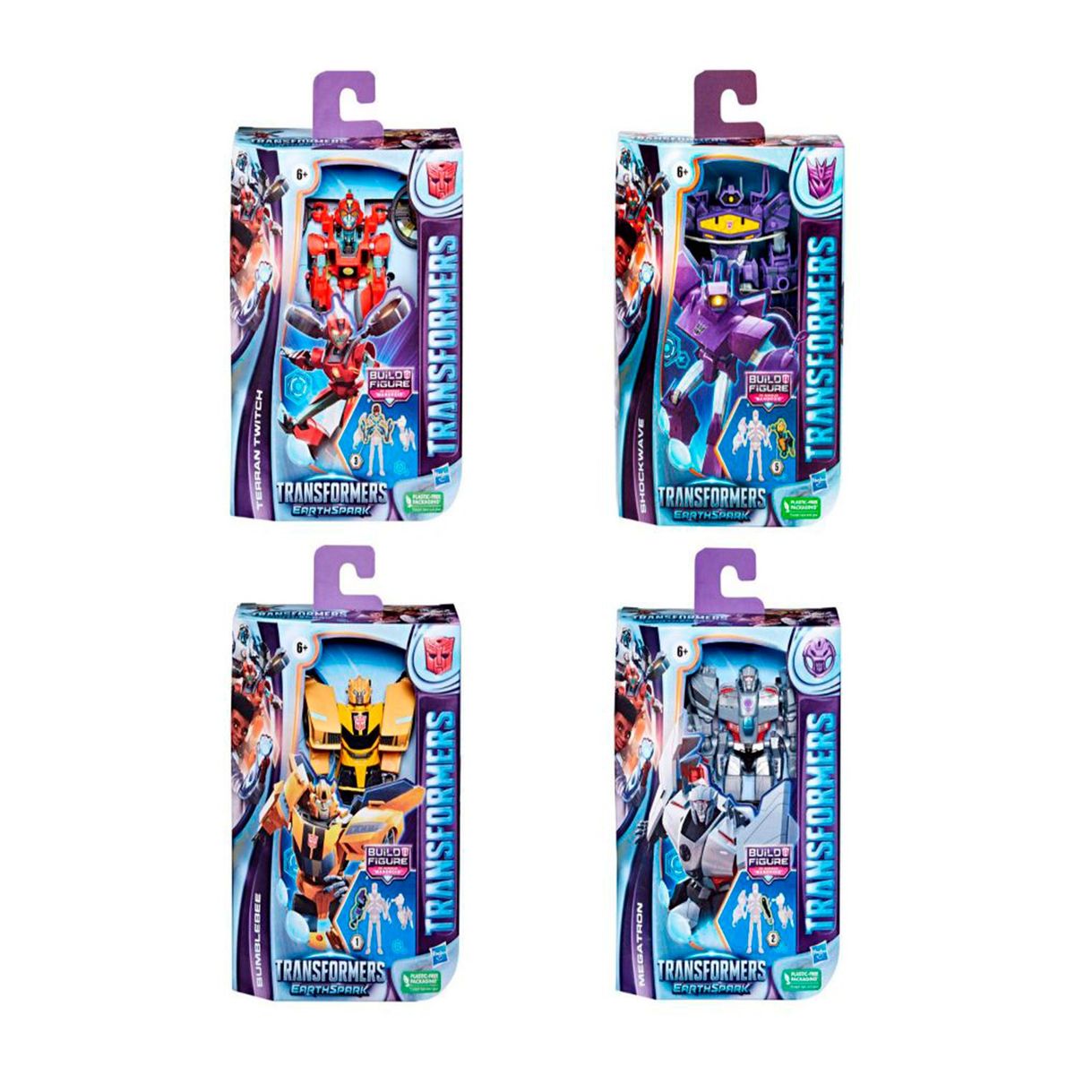 TRANSFORMERS - Figura de acción Earthspark Shockwave Transformers