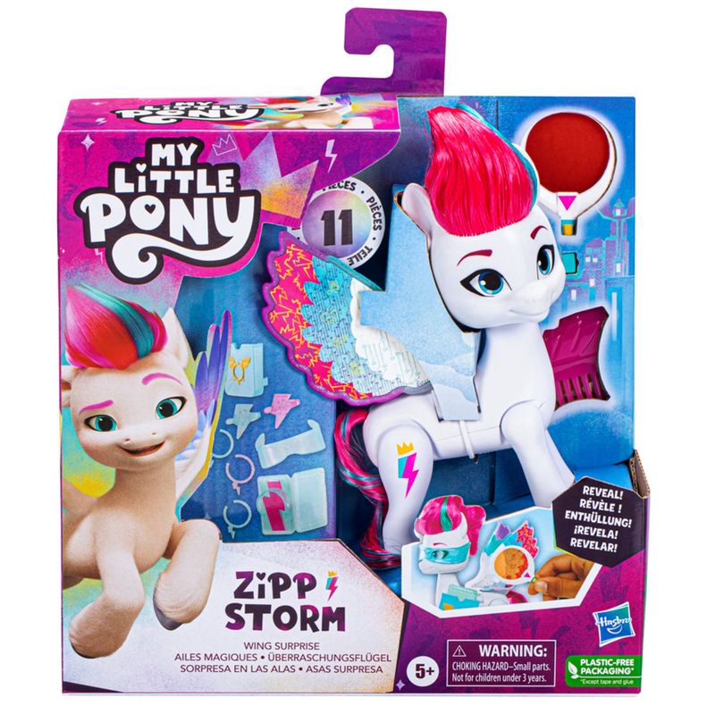 MY LITTLE PONY - Muñeca My Little Pony Zipp Storm Sorpresa en las alas