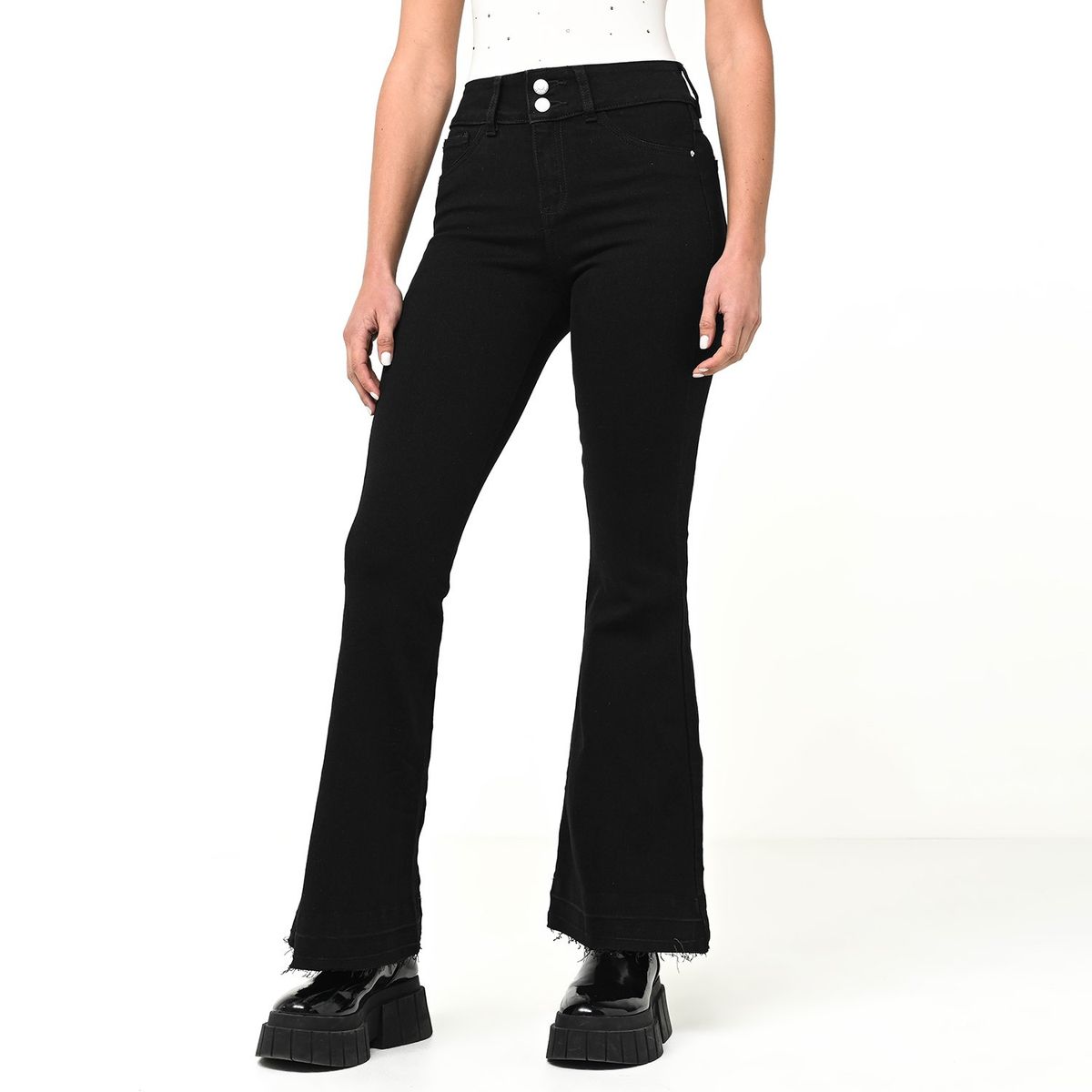 MOSSIMO - Jean Flare Mujer Tiro medio Mossimo
