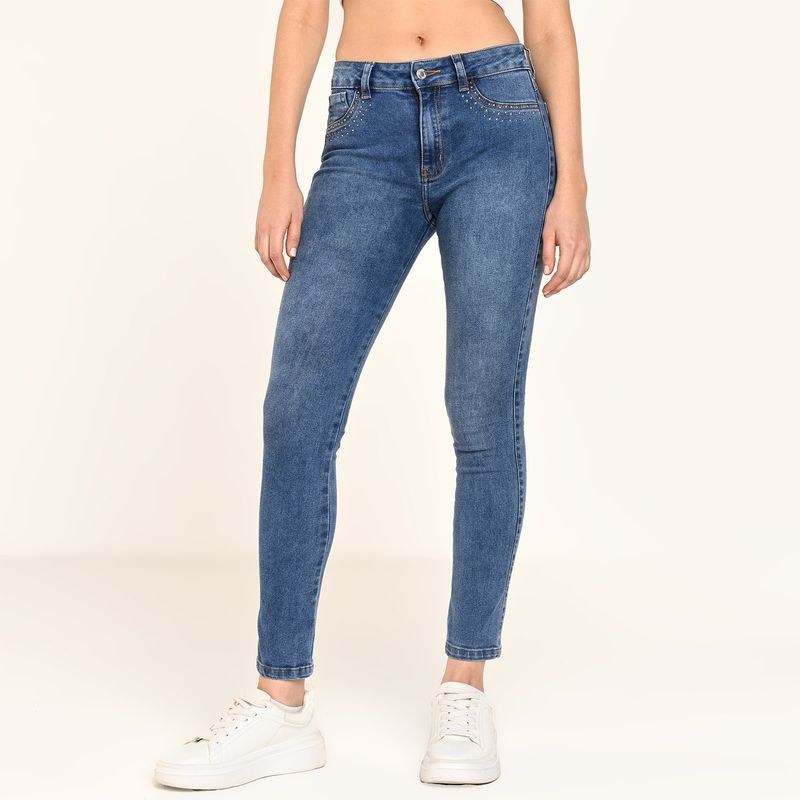 MOSSIMO - Jean Skinny Mujer Tiro medio Mossimo