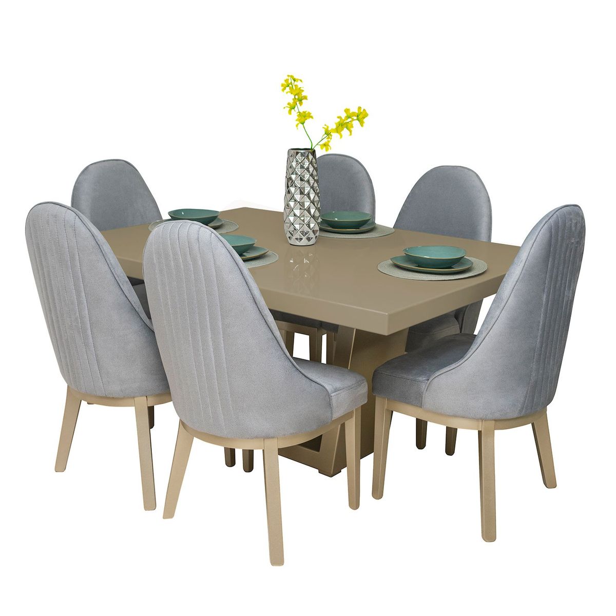 MICA - Juego de comedor Ibiza 6 puestos