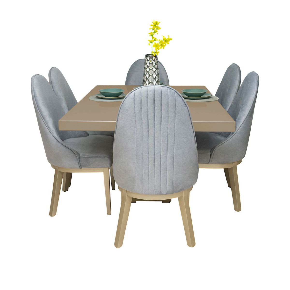 MICA - Juego de comedor Ibiza 6 puestos