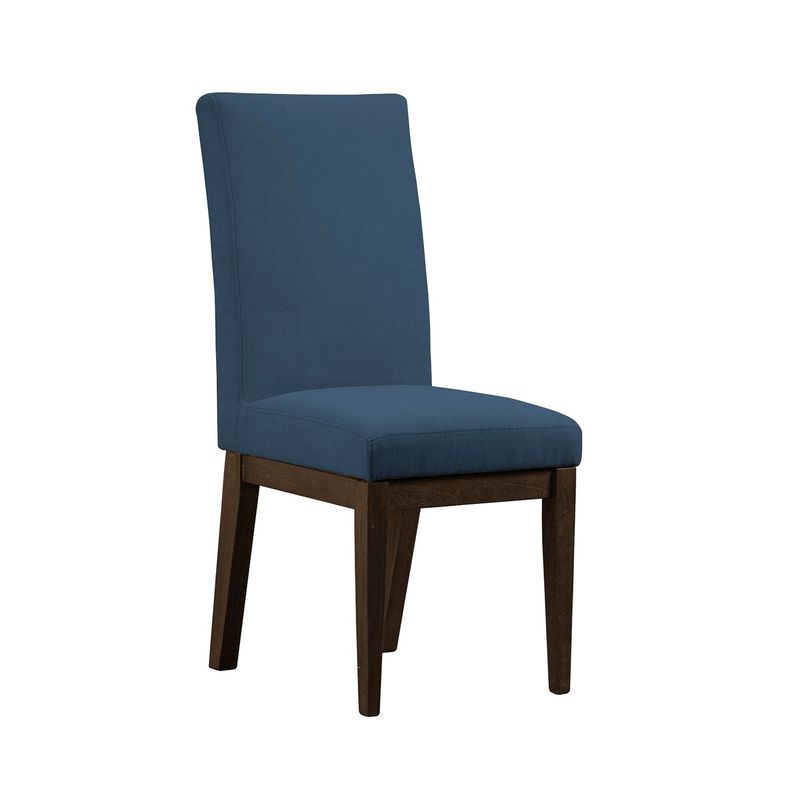 MICA - Silla de Comedor Moderna en Microfibra Azul (Incluye 1 Silla) Mica