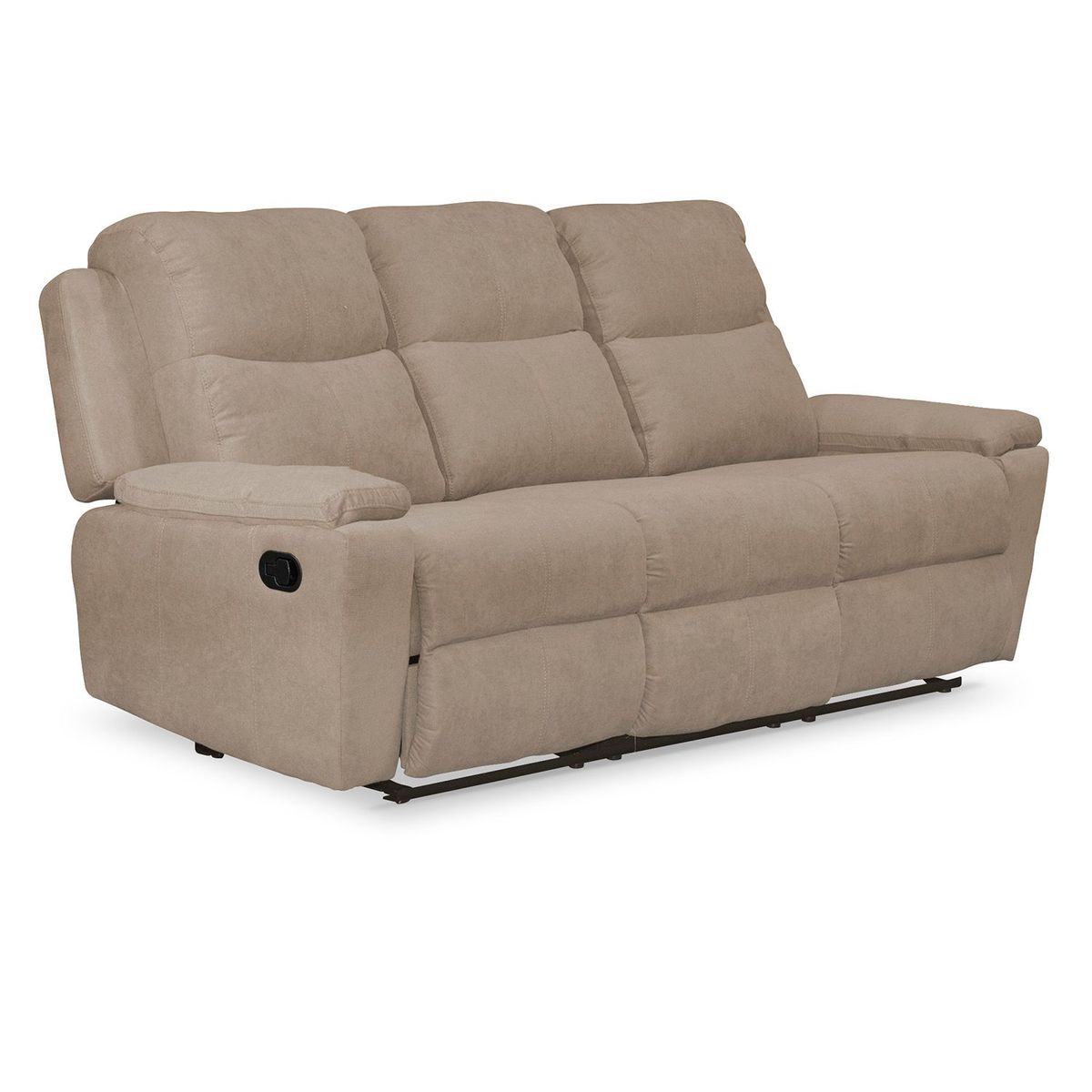 MICA - Sofá reclinable Marsella 3 puestos Microfibra