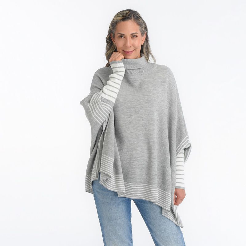 SOUTHLAND - Poncho Rayas para Mujer Southland