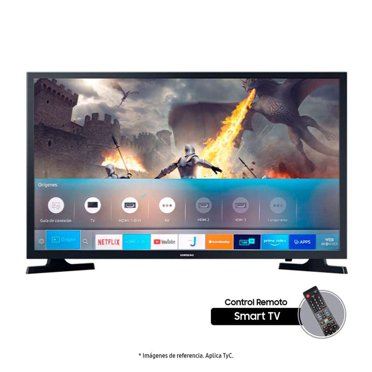 SAMSUNG - Televisor Samsung 32 Pulgadas LED HD Smart TV