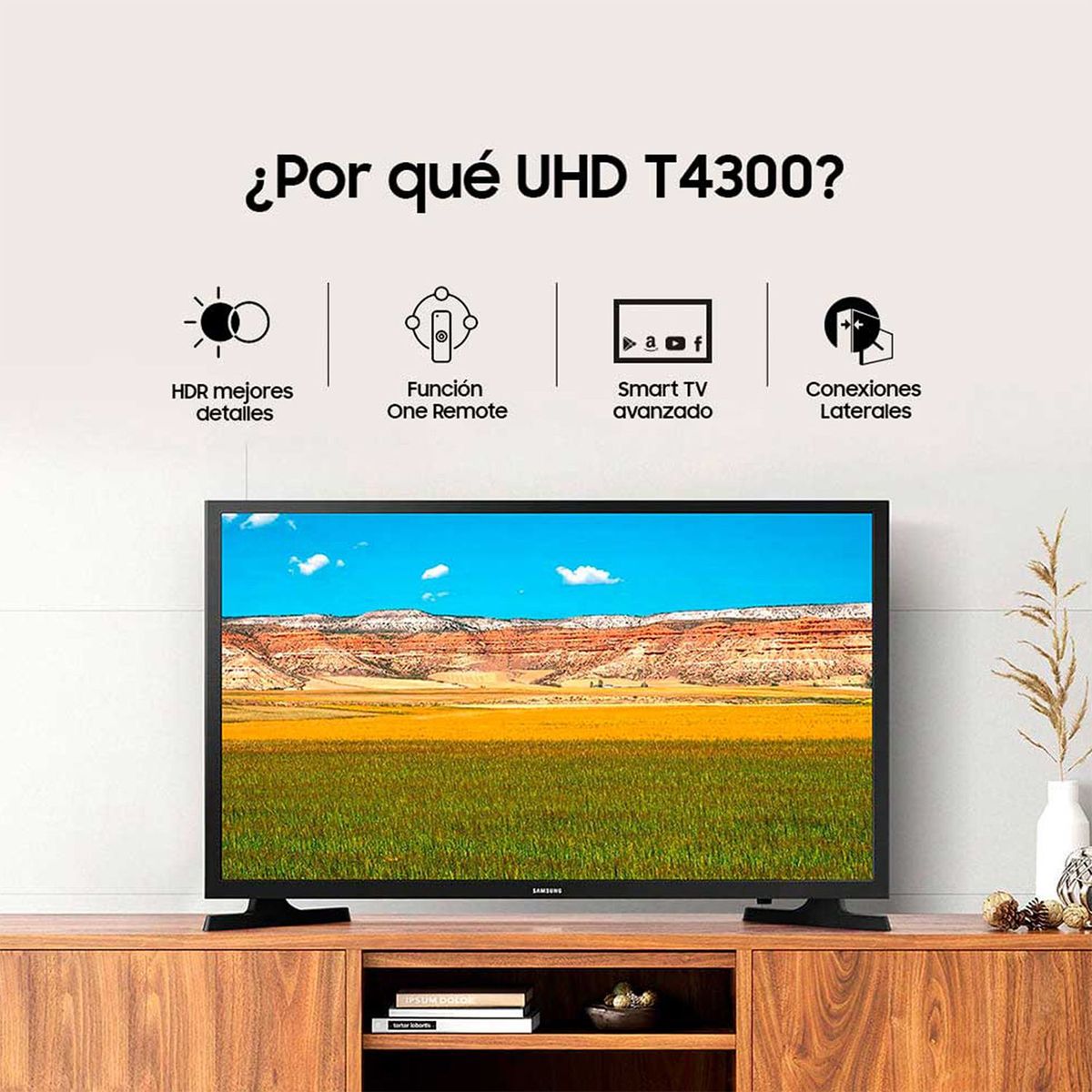 SAMSUNG - Televisor Samsung 32 Pulgadas LED HD Smart TV
