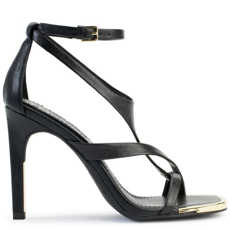 DKNY - Sandalias para Mujer con tacón delgado. Sandalias DKNY negras de moda para mujer