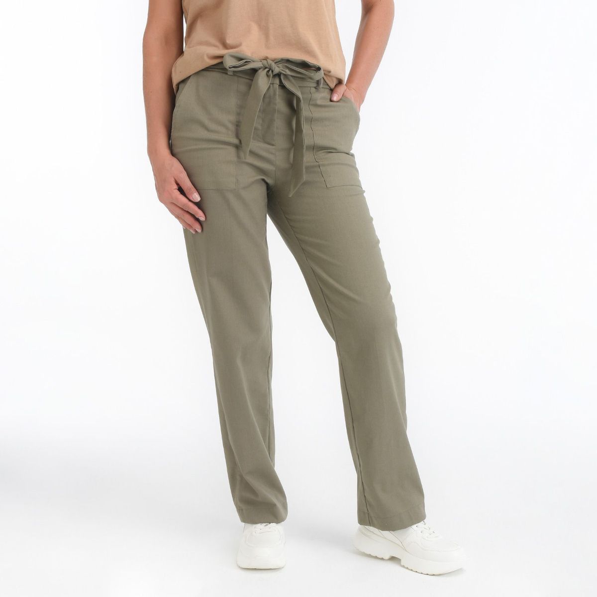 SOUTHLAND - Pantalón Recto para Mujer Tiro medio Southland