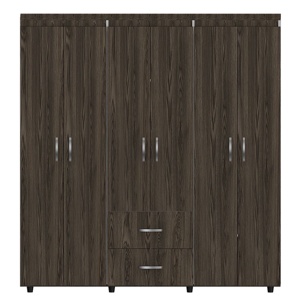 RTA MUEBLES - Clóset Armario 6 Puertas 2 Cajones Coñac Bariloche 180 X 170 X 50 Cm RTA - Mueble