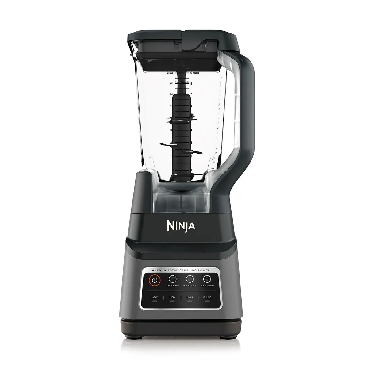 NINJA - Licuadora Profesional Ninja BN701 | 3 Velocidades | 3 Programas Predeterminados Auto IQ para Smoothies, Helados y Trituración de Hielo | 1400 W | 1,9 litros | Vaso de Tritán |Potencia máxima 1400 W