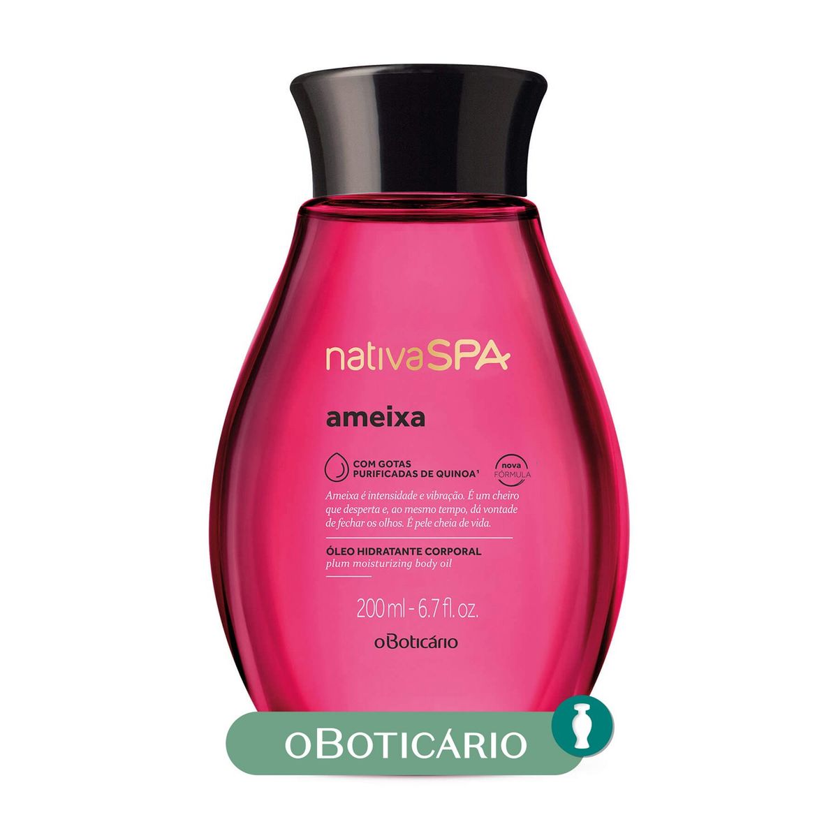 NATIVA SPA - Hidratante corporal OLEO HID CORP AMEIXA V9 Nativa Spa O Boticario Para Todo tipo de piel 200 ml 