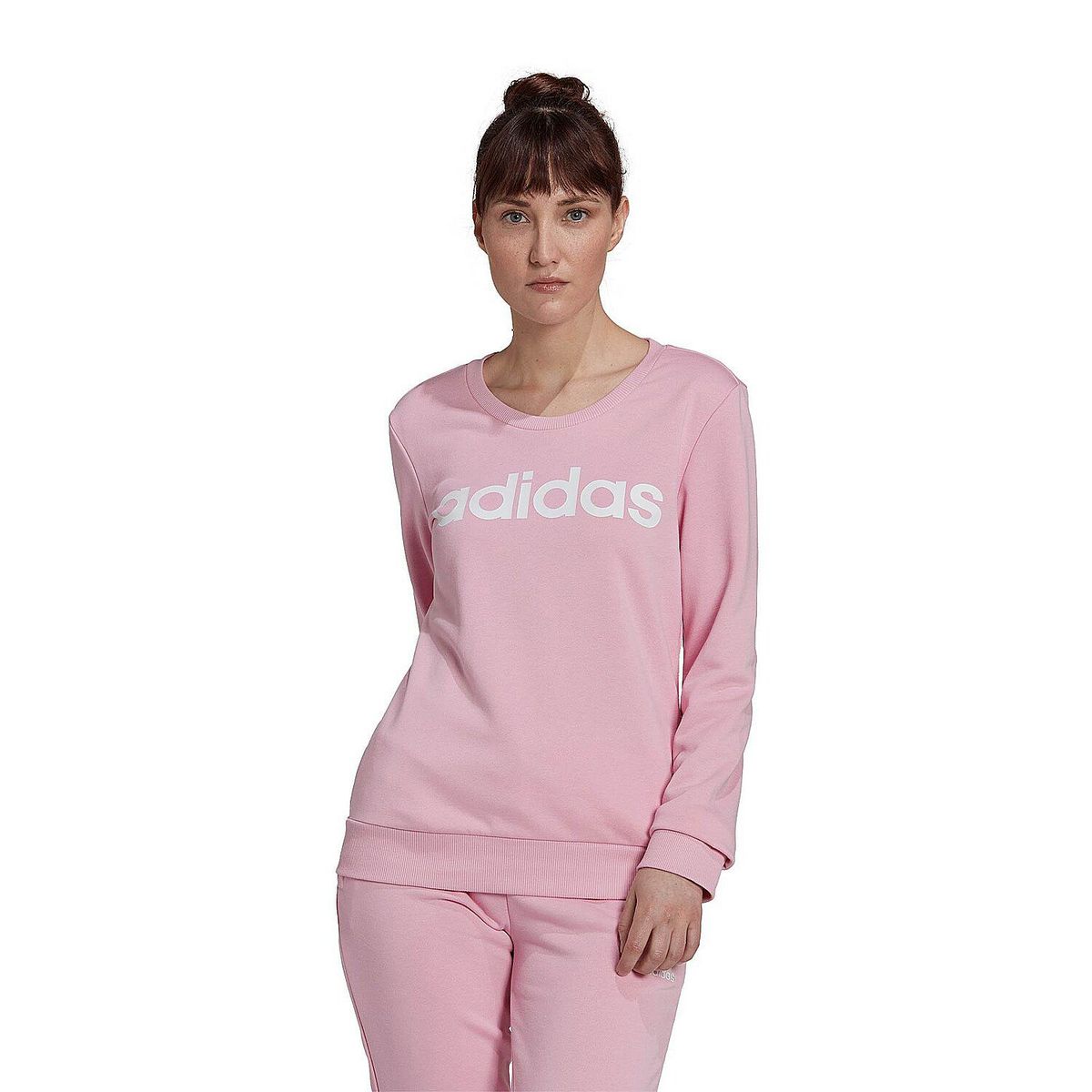 ADIDAS - Buzo rosa adidas  essentials   logo