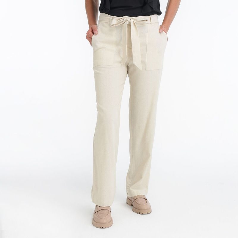 SOUTHLAND - Pantalón Recto para Mujer Tiro medio Southland