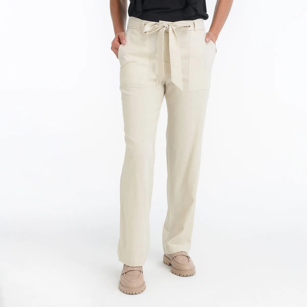 SOUTHLAND - Pantalón Recto para Mujer Tiro medio Southland