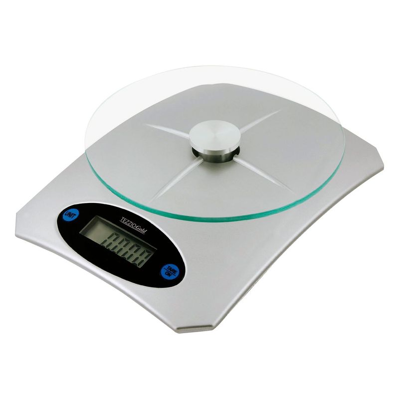 TEZZIO - Gramera Digital Base de Vidrio Tezzio TH-00895