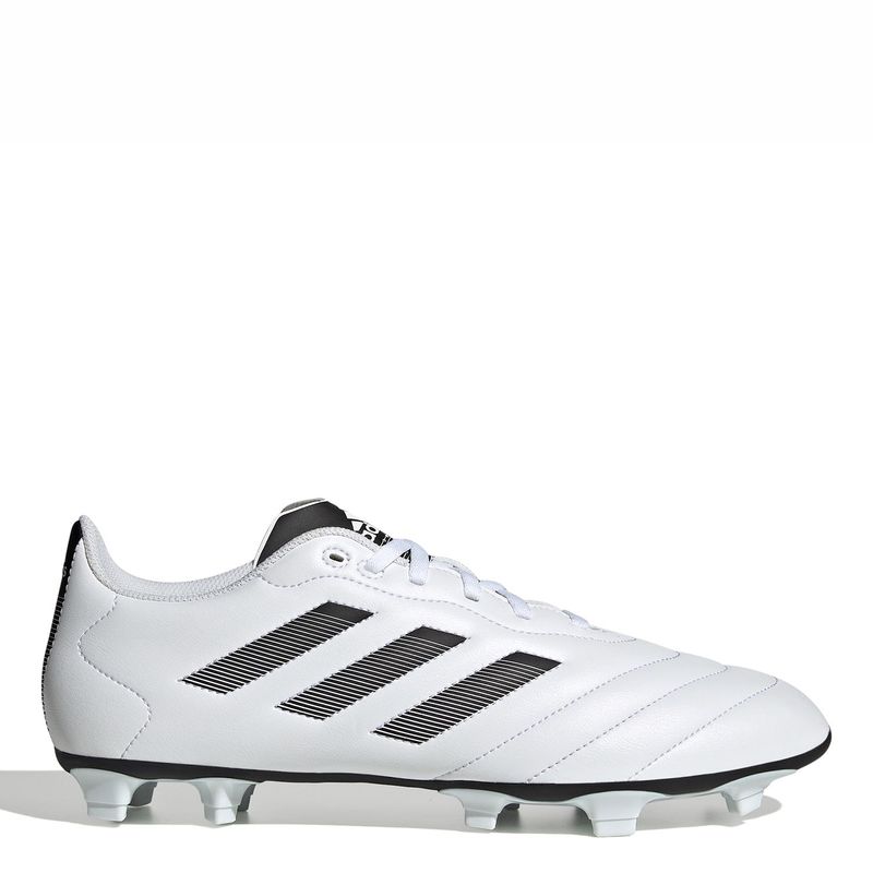 ADIDAS - Guayos Adidas Goletto VIII Para Terreno Firme - Suela Con Taches De Caucho. Zapatilla De Fútbol, Color Blanco De Hombre Con Cordones