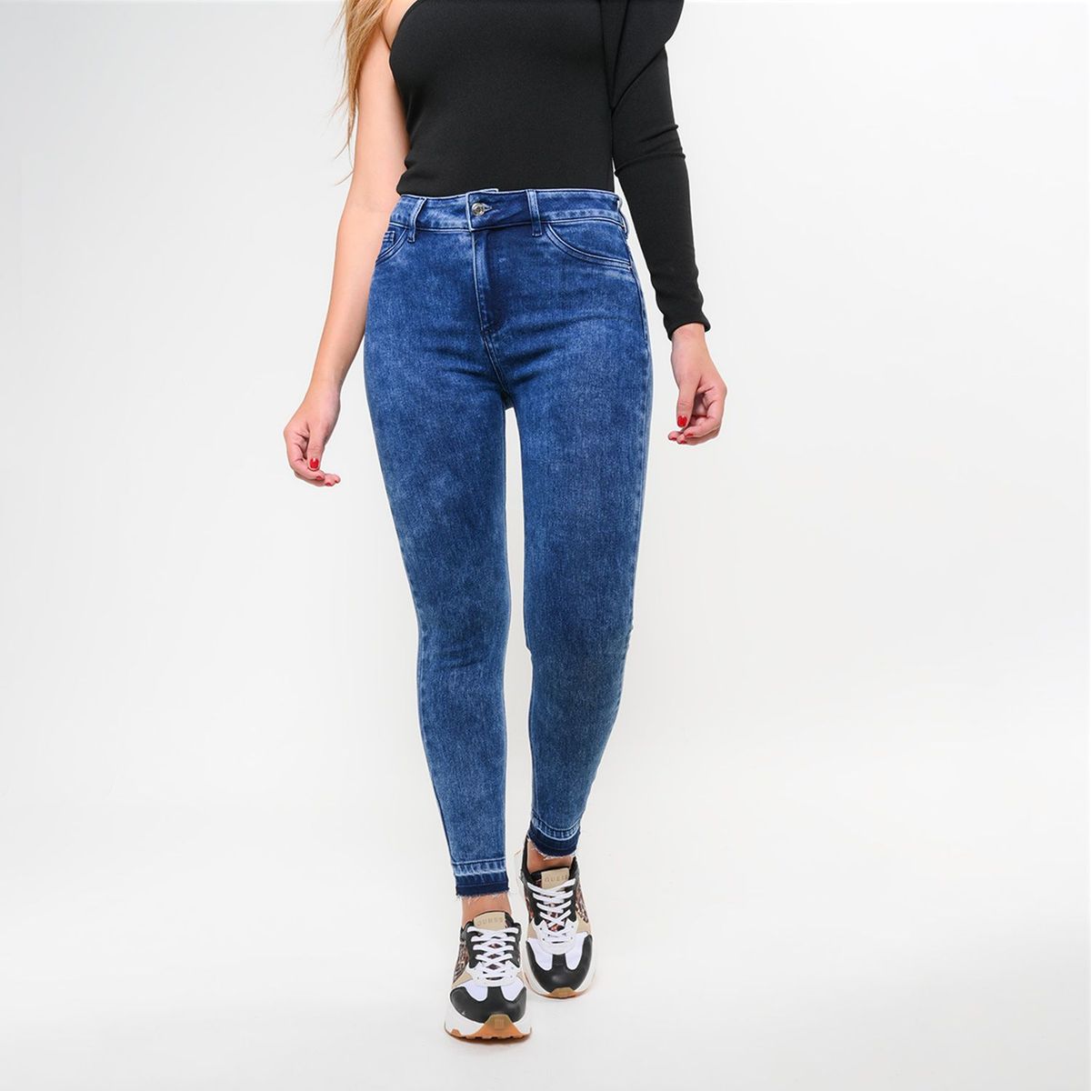 MOSSIMO - Jean Skinny Mujer Tiro alto Mossimo