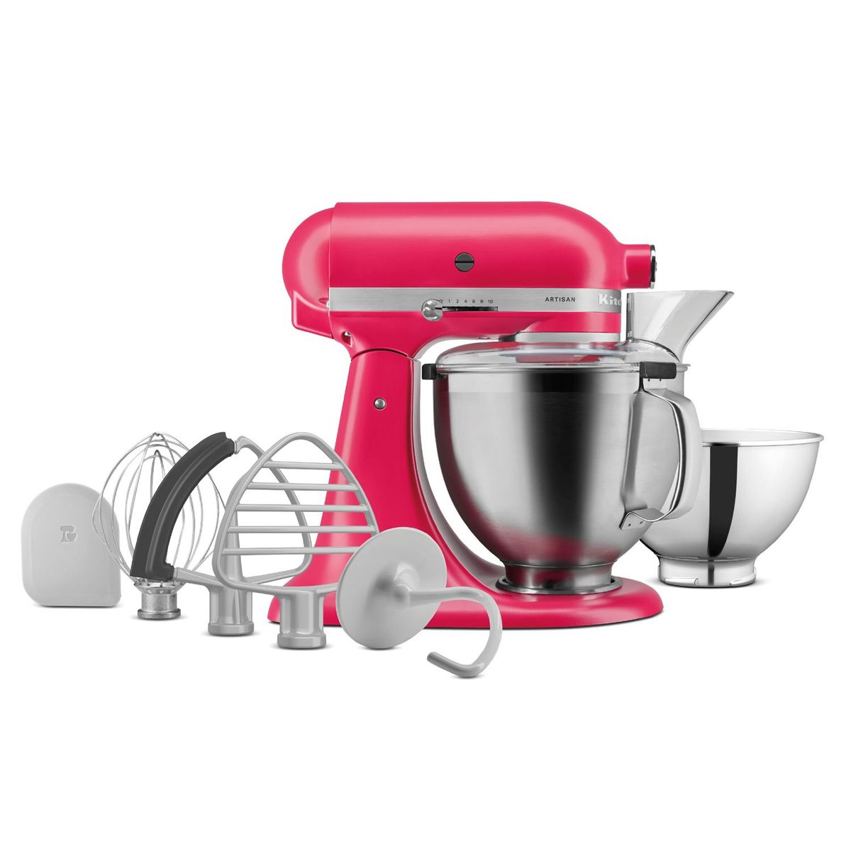KITCHENAID - Batidora de pedestal KitchenAid Artisan Plus Hibiscus 10 velocidades 325W