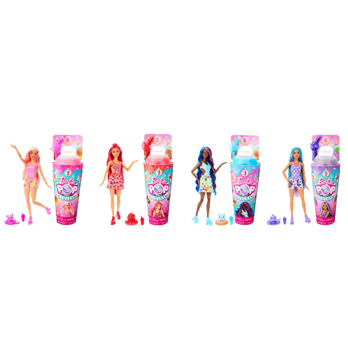 BARBIE - Muñeca Barbie: Pop reveal frutas. Producto aleatorio