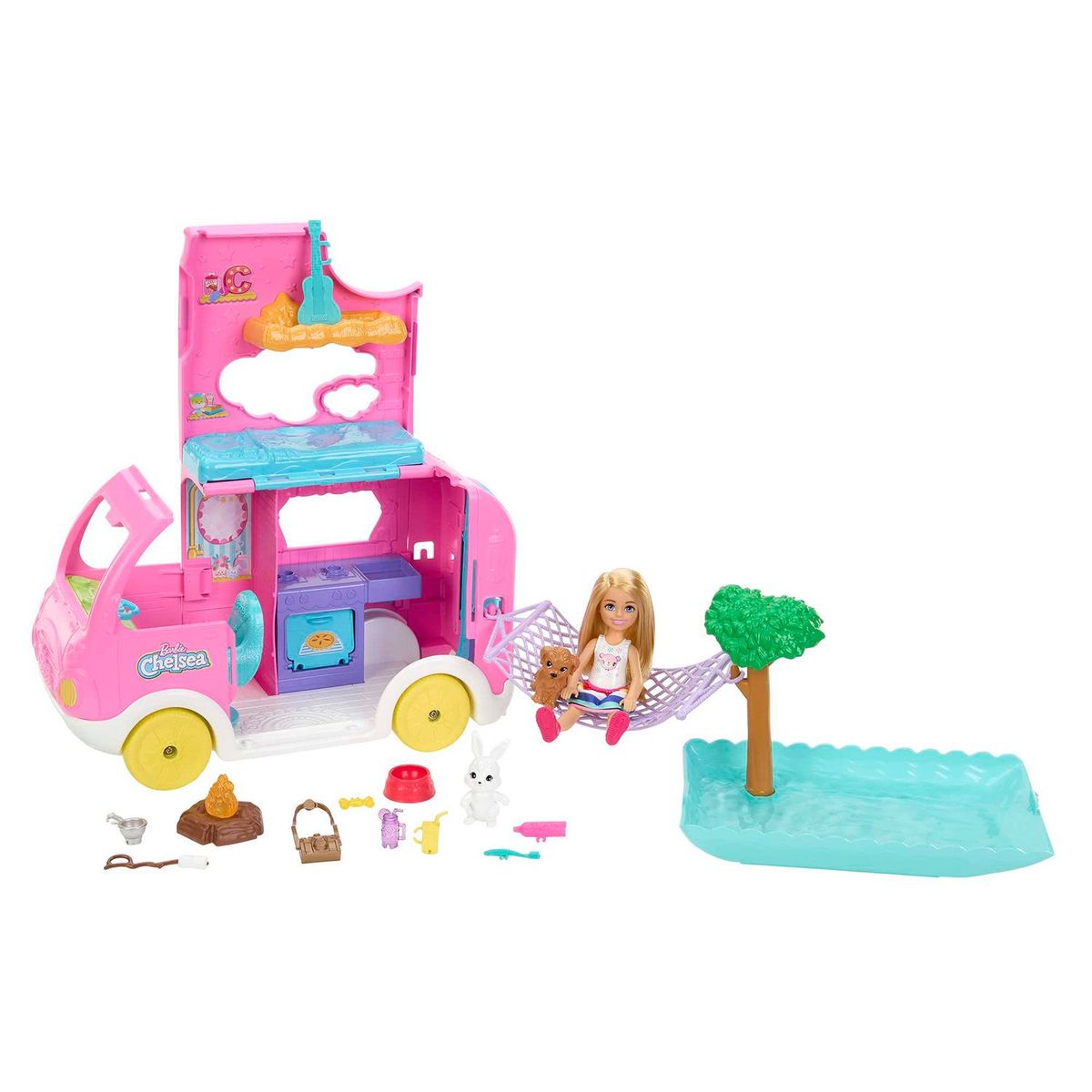 BARBIE - Carro de Barbie: Chelsea camper