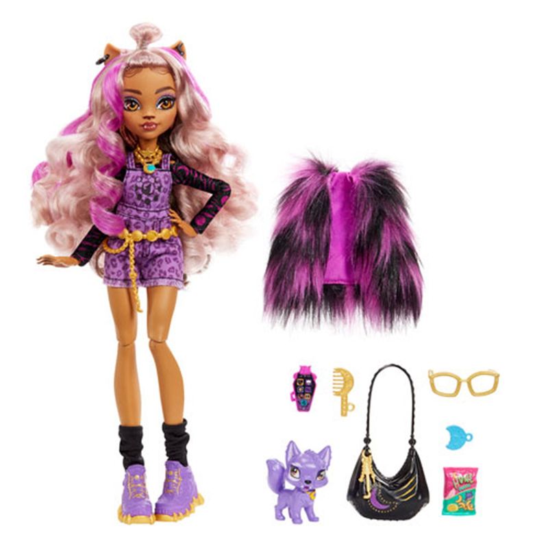 MONSTER HIGH - Muñeca Clawdeen Wolf - Monster High - Moda con Accesorios