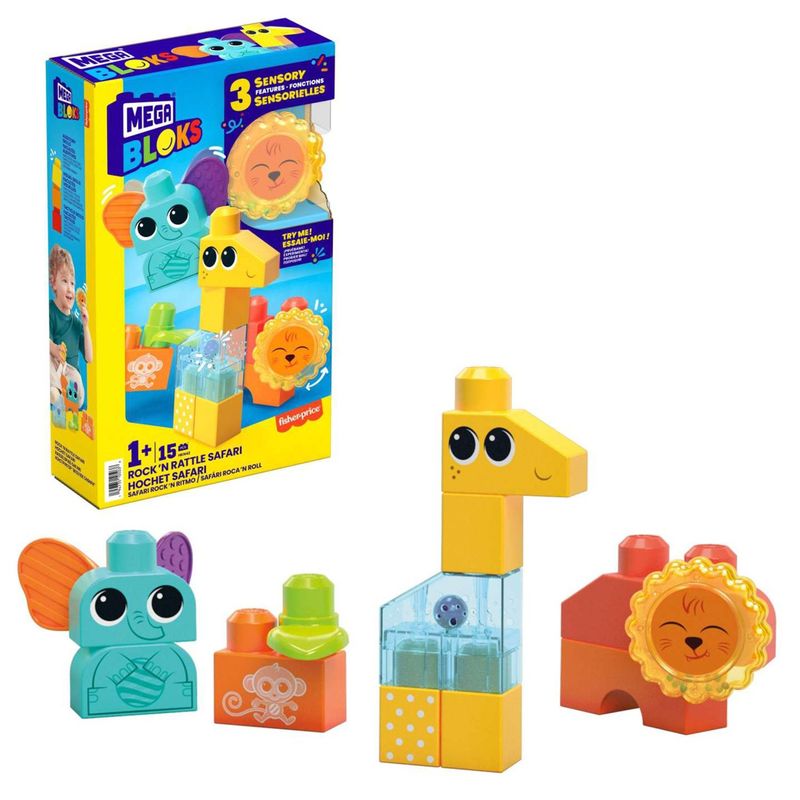  - Megablocks Juguete de Construcción Safari Rock n Ritmo Megablocks