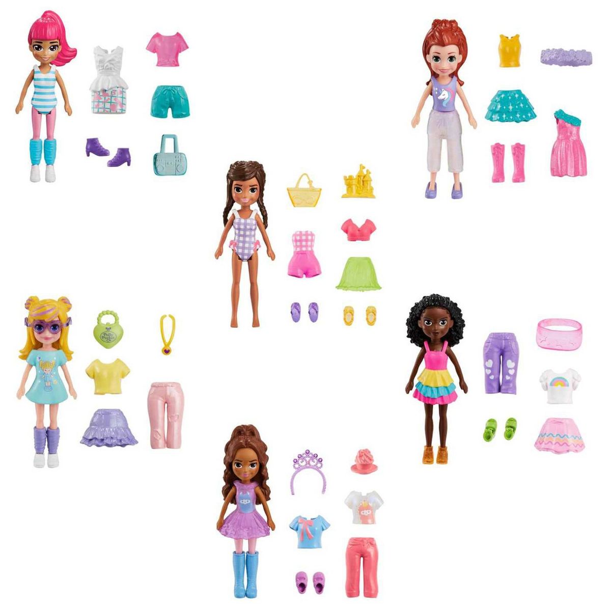 POLLY POCKET - Polly Pocket Set de Juego Paquete de Modas Pequeño