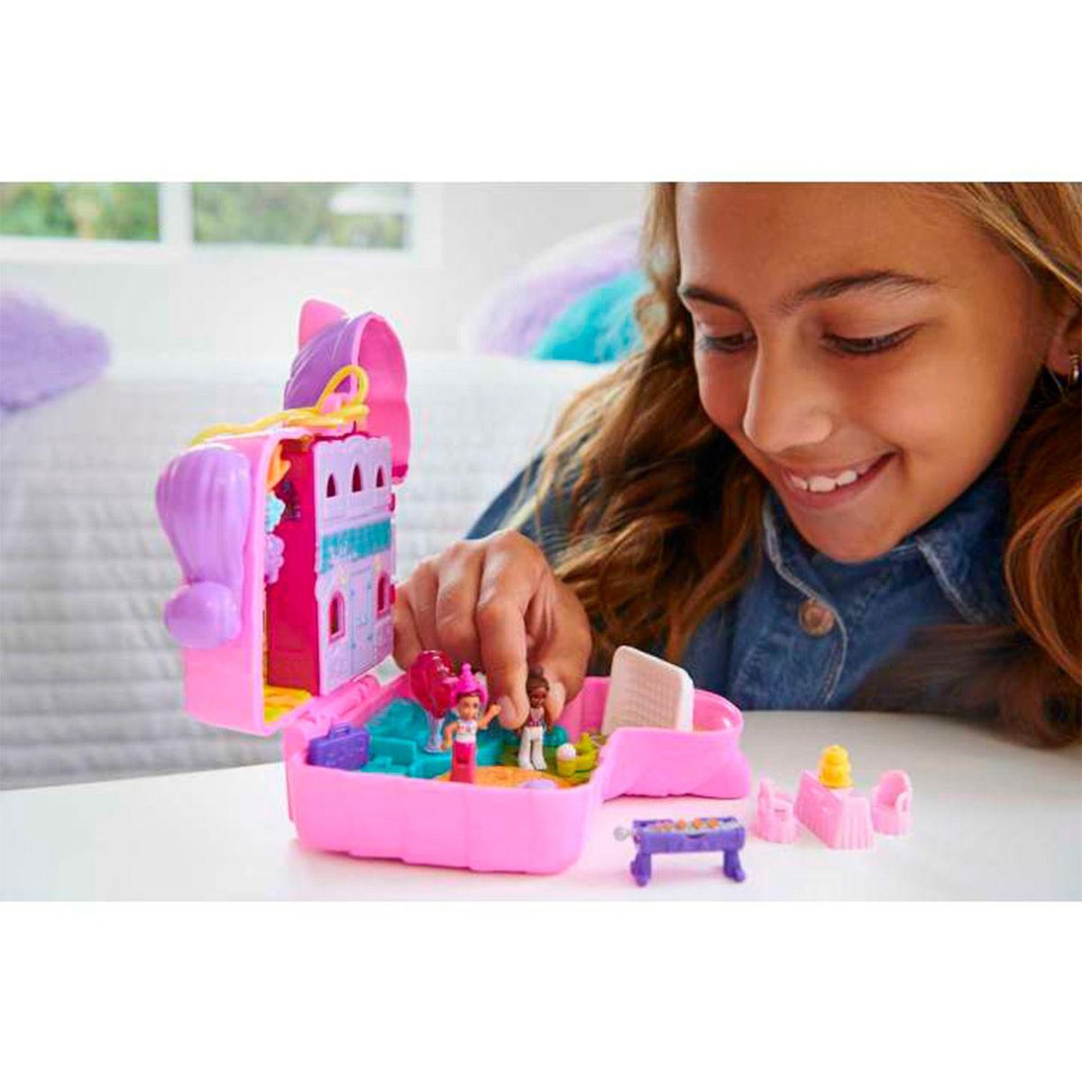 POLLY POCKET - Set de juego Polly Pocket Estuche fiesta con Piñata