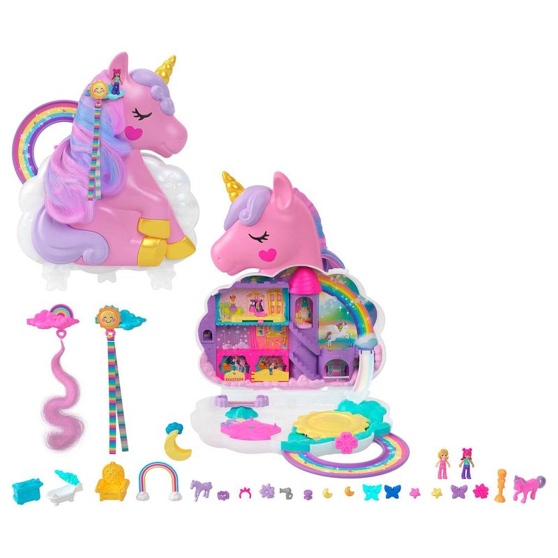 POLLY POCKET - Set de juego Polly Pocket Maletín de Unicornio