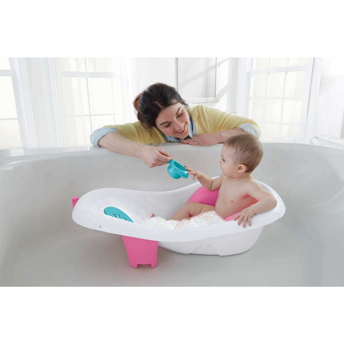 FISHER PRICE - Tina para bebé con soporte y asiento para bebé