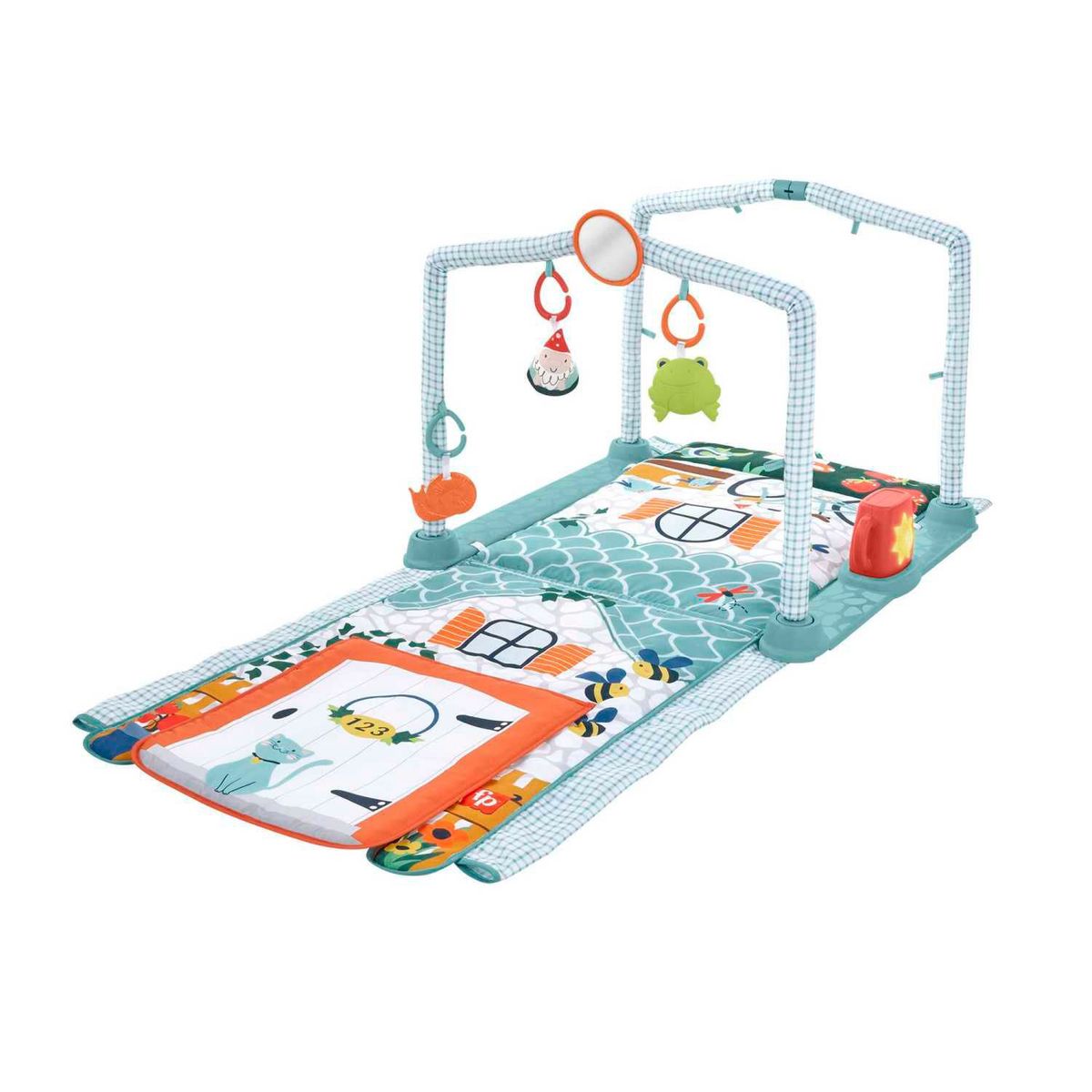 FISHER - Fisher-Price Baby tapete para bebé Gimnasio de Cabaña 3 en 1