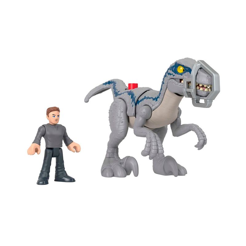 FISHER - Imaginext Jurassic World Dinosaurio de Juguete Blue & Owen