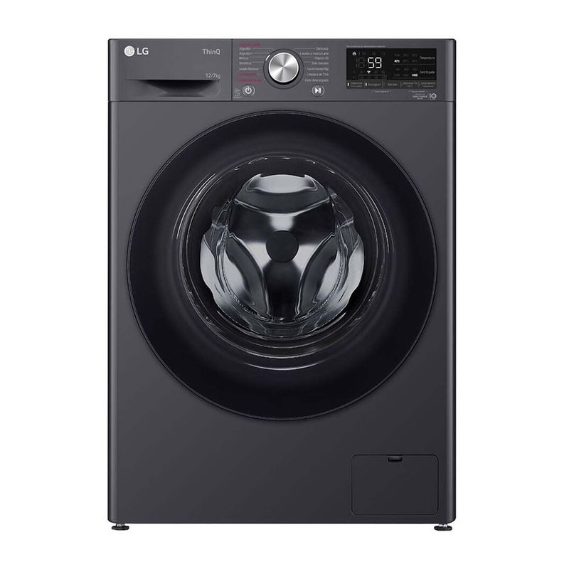 LG - Lavadora Secadora LG Eléctrica 12 kg WD12MVC5S6