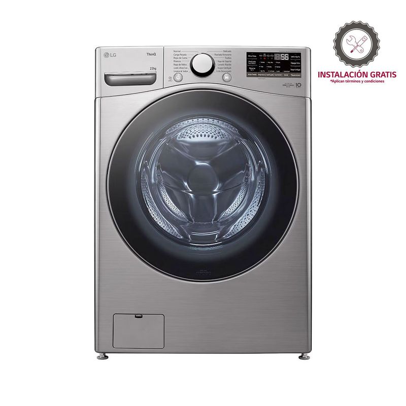 LG - Lavadora LG Carga frontal 22 KG WM22VV26R