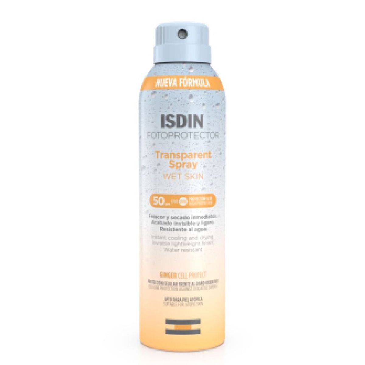 ISDIN - Bloqueador Corporal Adultos Wet Skin Transparent en Spray Isdin 250 ml