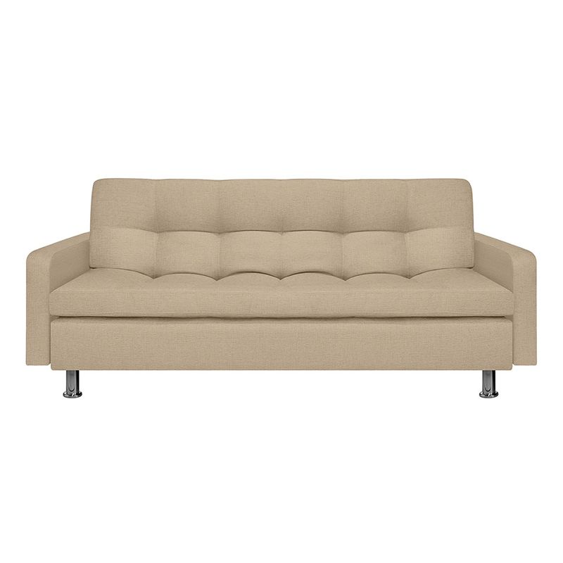 AMOBLANDO - Sofá Cama Moderno en Tela 3 Puestos Sophie 205 x 80 x 53 cm Amoblando