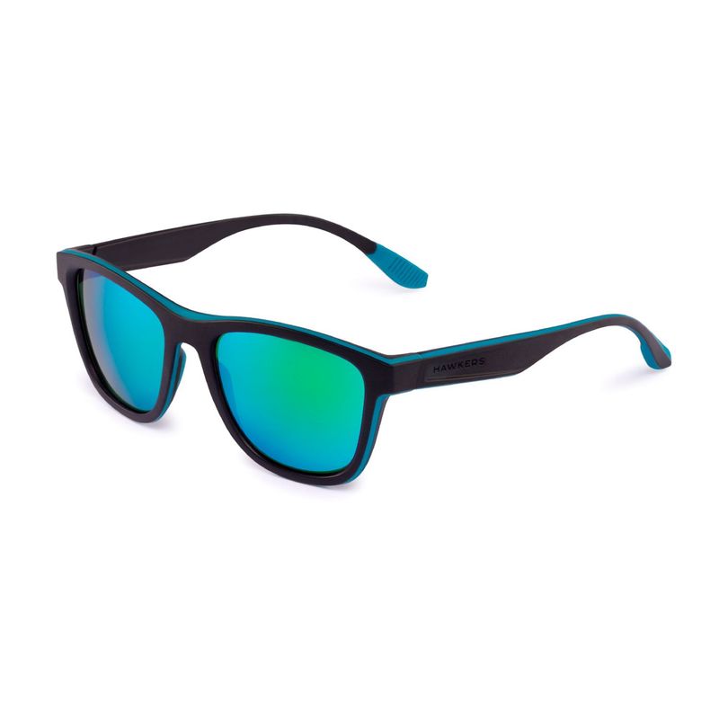 HAWKERS - Gafas de sol para Hombre Hawkers - BLACK GREEN RUBBEREMERALD ONE SPORT