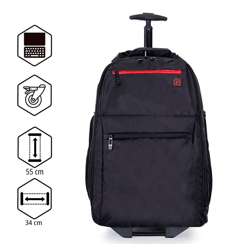 EXPLORA - Maleta de Viaje tipo Morral Explora con Ruedas y candado TSA, Equipaje para cabina. Maleta pequeña de viaje de 10 Kilos de capacidad