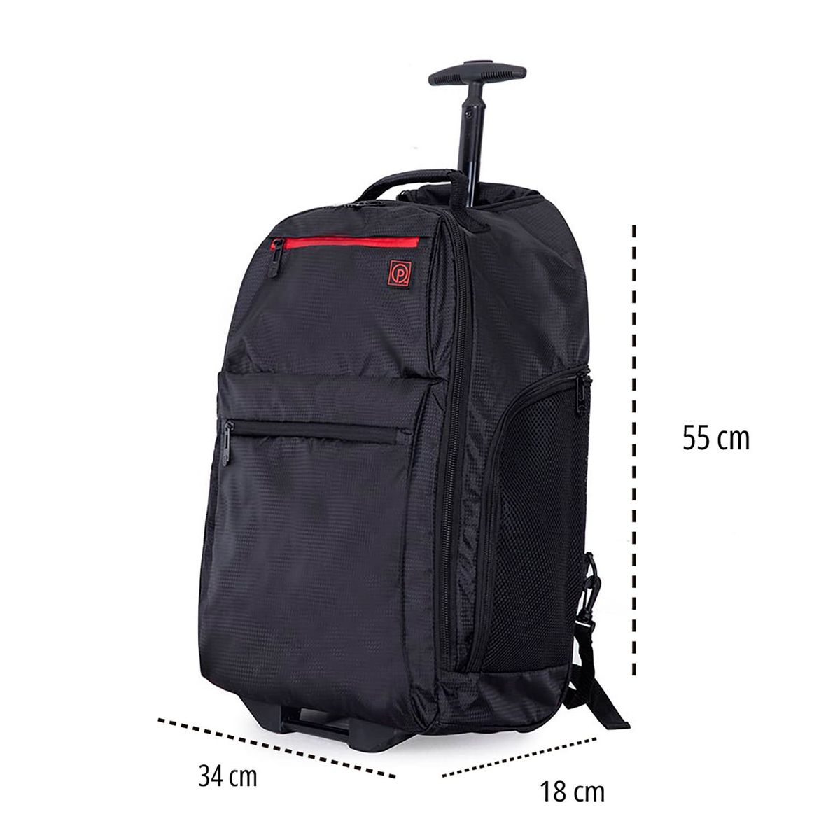 EXPLORA - Maleta de Viaje tipo Morral Explora con Ruedas y candado TSA, Equipaje para cabina. Maleta pequeña de viaje de 10 Kilos de capacidad