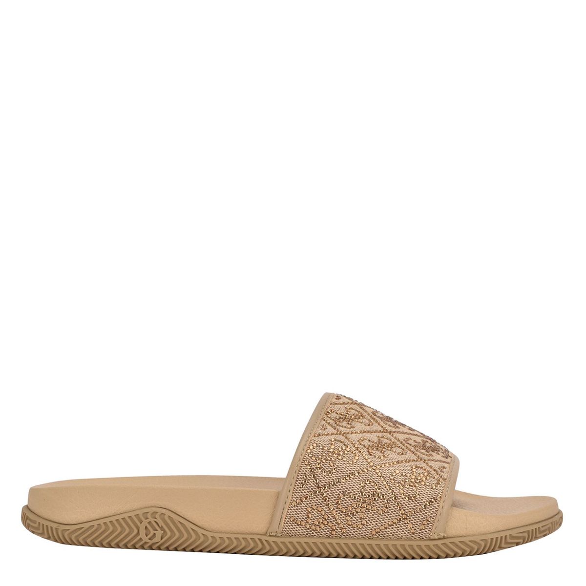 GUESS - Sandalias para Mujer planas. Chanclas Guess beige de moda para mujer