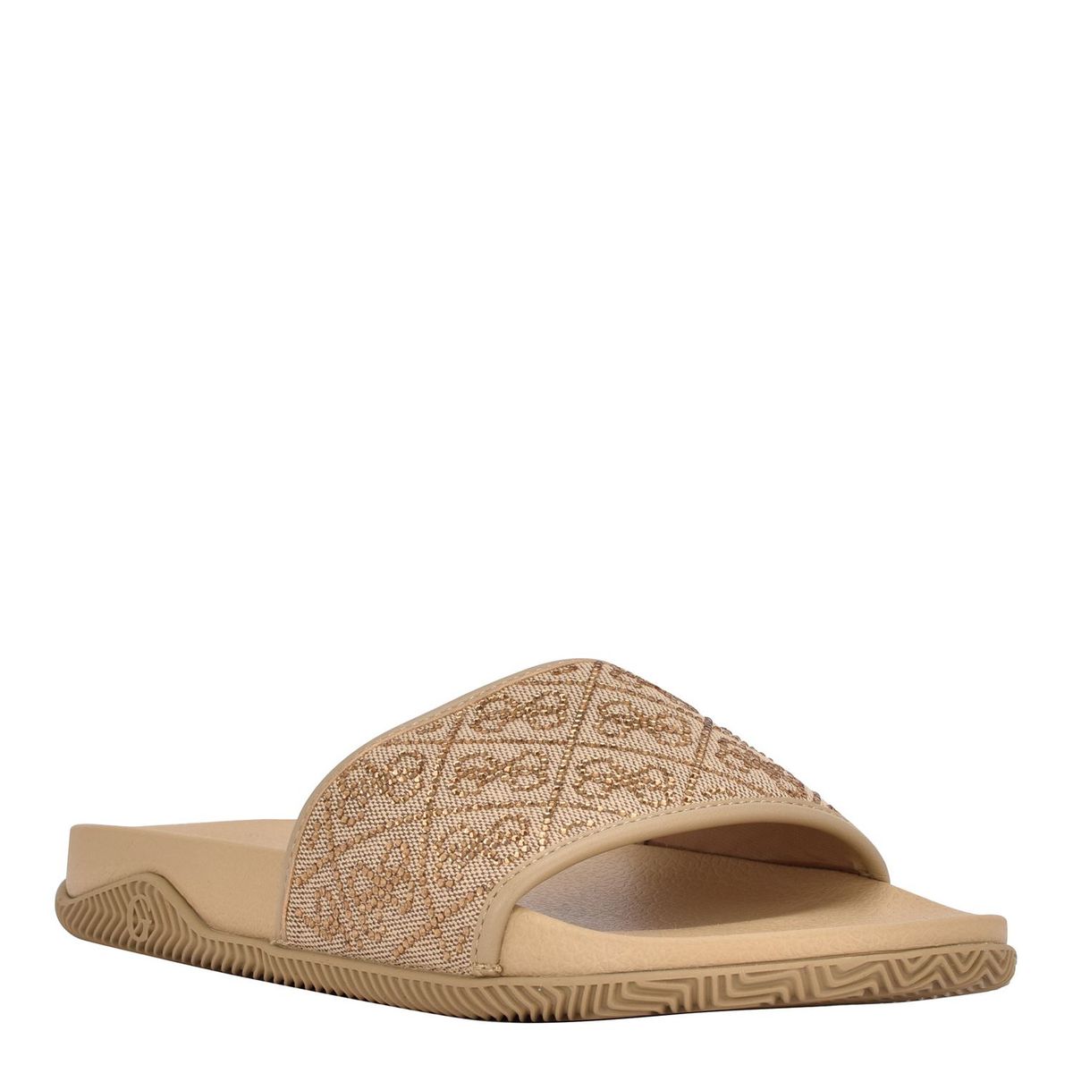 GUESS - Sandalias para Mujer planas. Chanclas Guess beige de moda para mujer