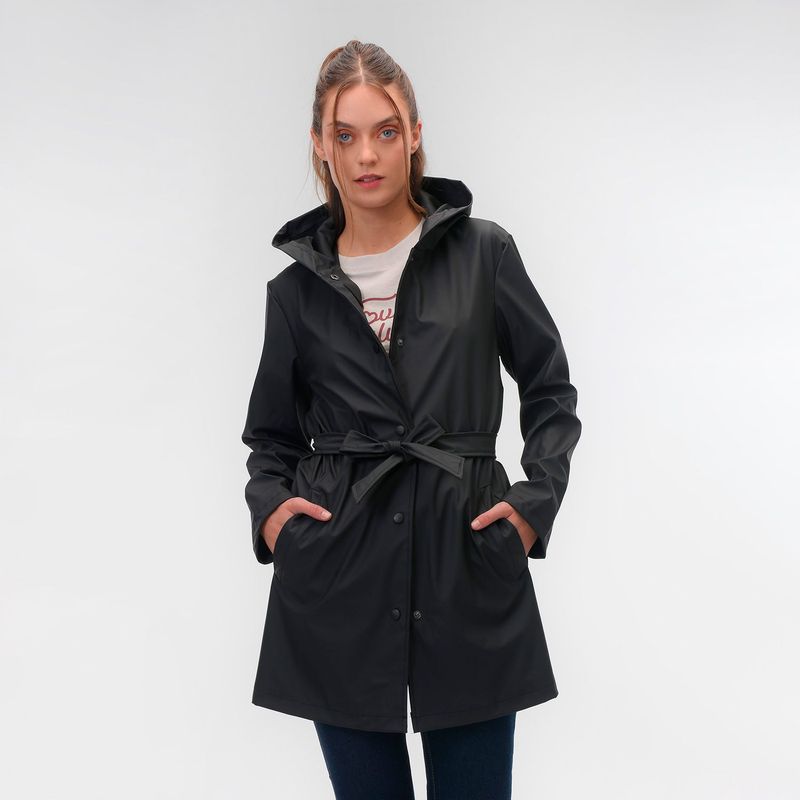 JDY - Chaqueta impermeables para Mujer Con capota JDY