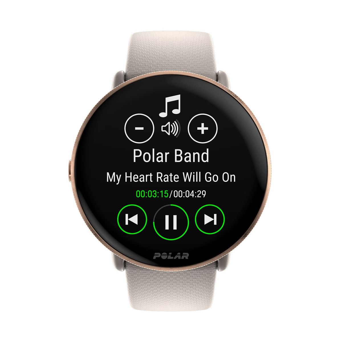 POLAR - Reloj deportivo Polar Ignite 3 Greige/Gold