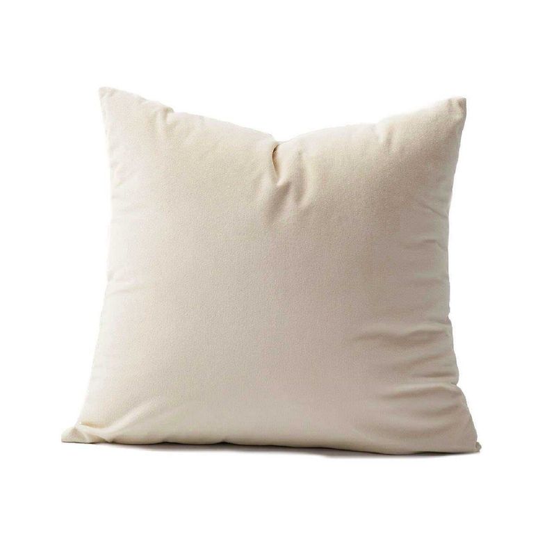 BANZAY - Funda para cojin decorativo 45x45 en tela  marfil
