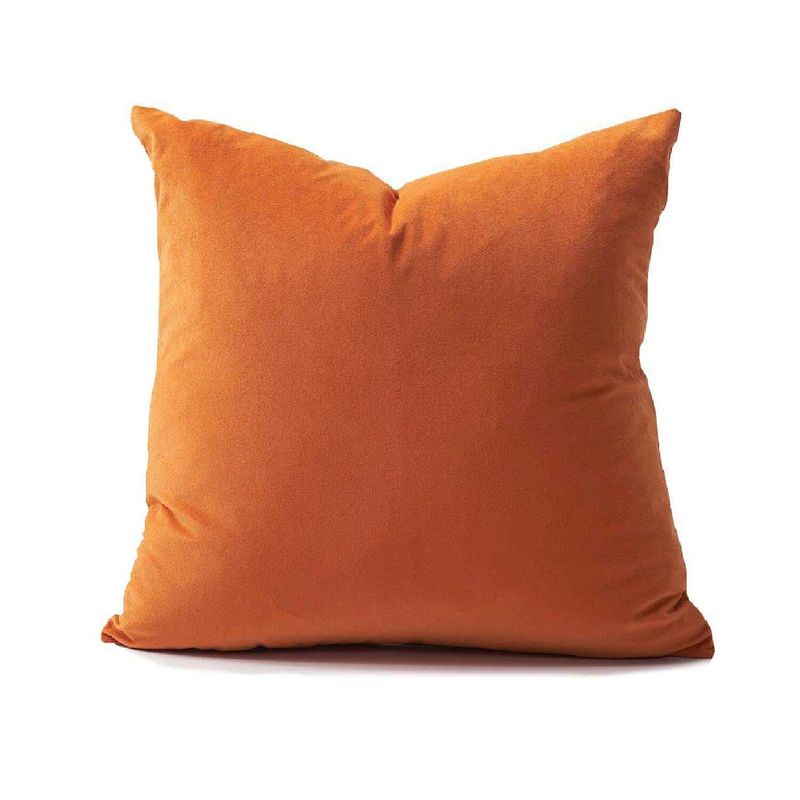 BANZAY - Funda para cojin decorativo 45x45 en tela naranja