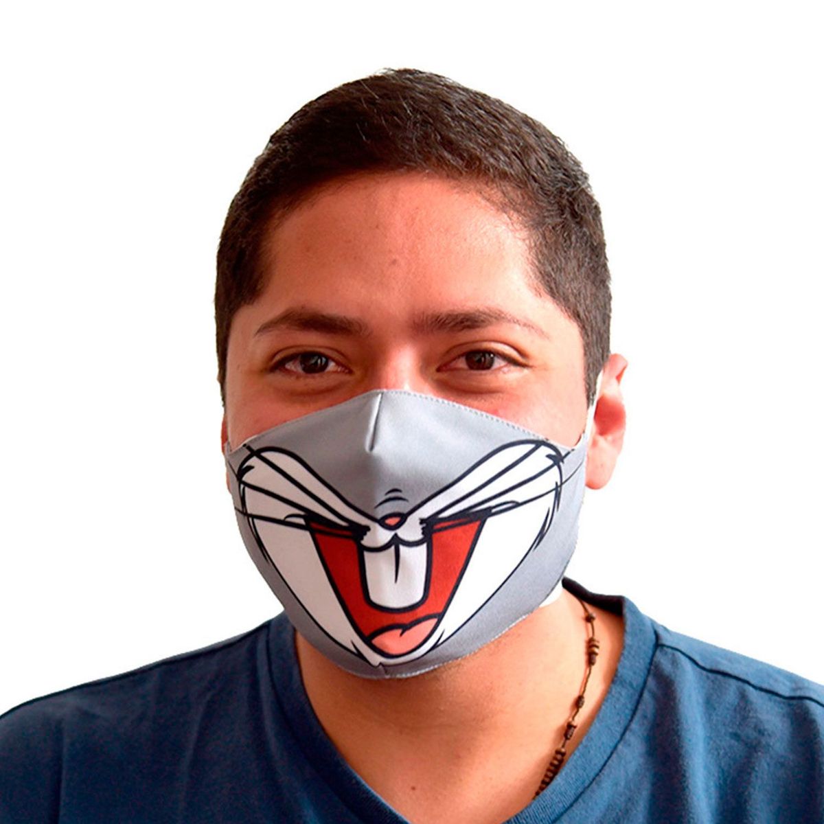 WARNER BROS - Tapabocas Looney Tunes Adultos Bugs Bunny